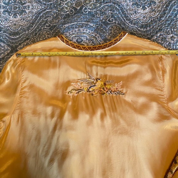 Sundance Yellow Embroidered Bell Sleeve Top, Size Large - Picture 7 of 12